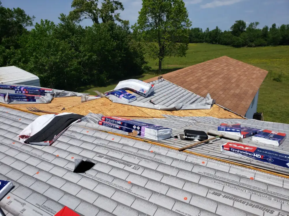 Huntsville home remodel with new roof